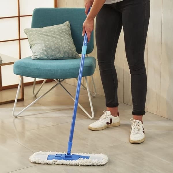 SPONTEX Extra Flat Mopp + 1 Refill - Dammtvätt