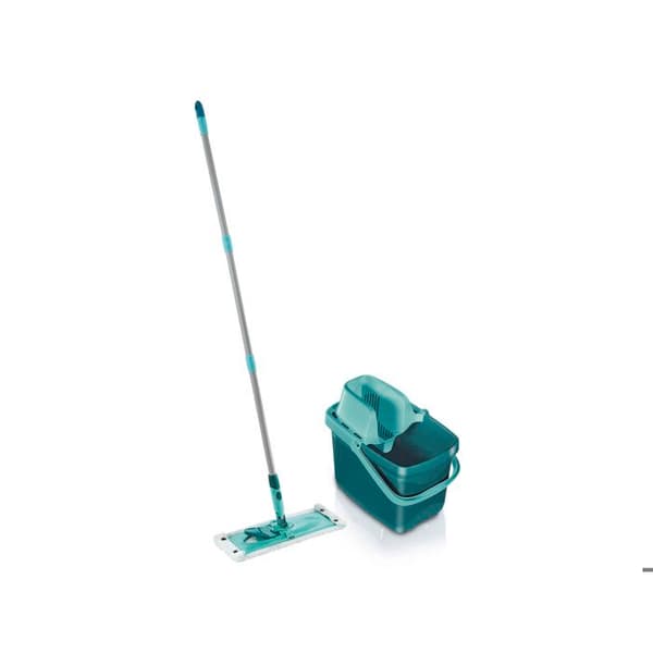 Set för golvrengöring Leifheit Combi XL 55360, mopp med hink och centrifug 12 L och mikrofiberduksöverdrag, golvmopp 42 cm