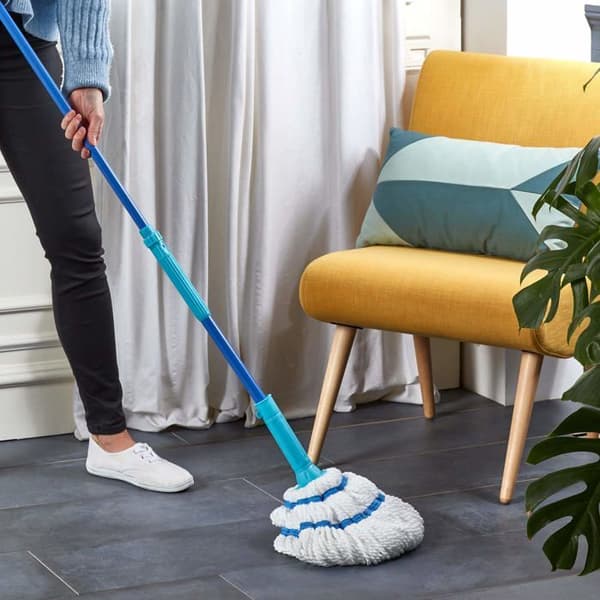 Mopp - disktrasa - Spanskt kvasthuvud Spontex - 19800213 - Twist Mop System Diskmaskin i mikrofiber