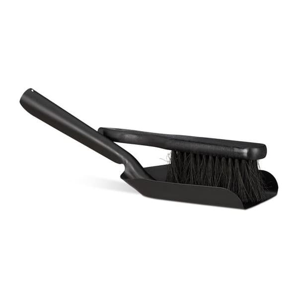 Relaxdays Kit för skorstenrengöring 41 cm i stål med ashpåse, svart