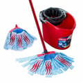 Miniatyrbild 1 av 4: Vileda - 157573 - SuperMocio XL 3 Action Mopp och hink med Plus Refill Set, Röd
