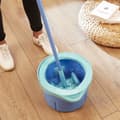 Miniatyrbild 3 av 4: SPONTEX Kit Flat Mop &amp; Bucket Express System+ Compact + 1 Refill - Roterande Spin
