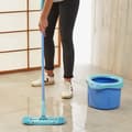 Miniatyrbild 2 av 4: SPONTEX Kit Flat Mop &amp; Bucket Express System+ Compact + 1 Refill - Roterande Spin