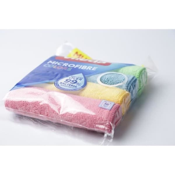 VILEDA Set om 4 mikrofiberdukar Colors - Flera användningsområden