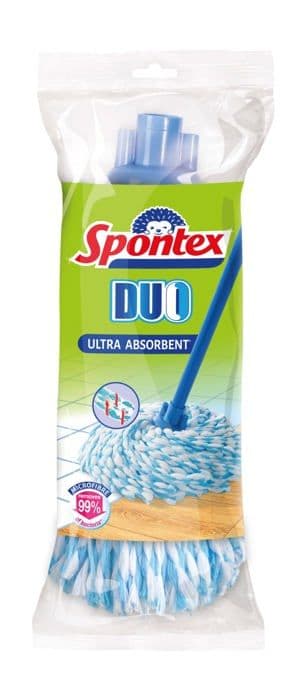 Mopp - trasa - Spanskt kvasthuvud Spontex - 72100011 - 100% Microfiber Duo fransar