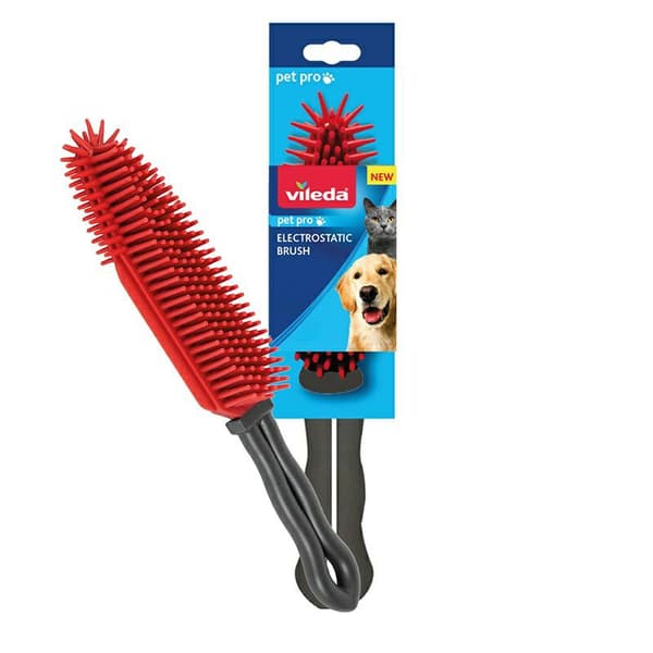 Vileda Pet Pro Handborste Gummi Elektrostatisk Borste 173019..