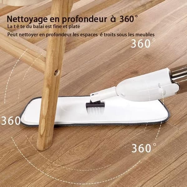 Mopp - 3 reservdelar - Mop med vattentank - För hemmet och köket