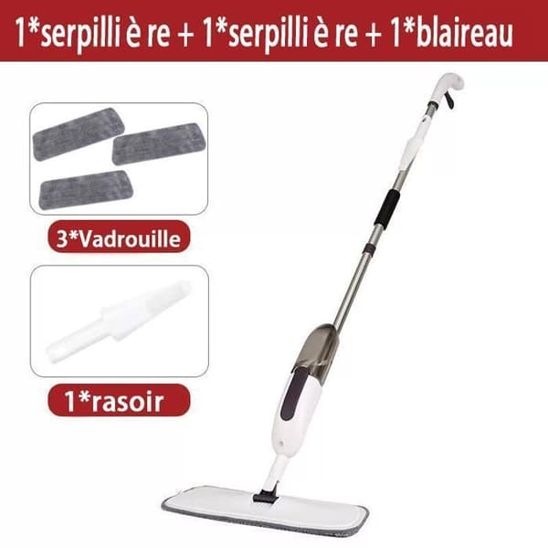 Mopp - 3 reservdelar - Mop med vattentank - För hemmet och köket