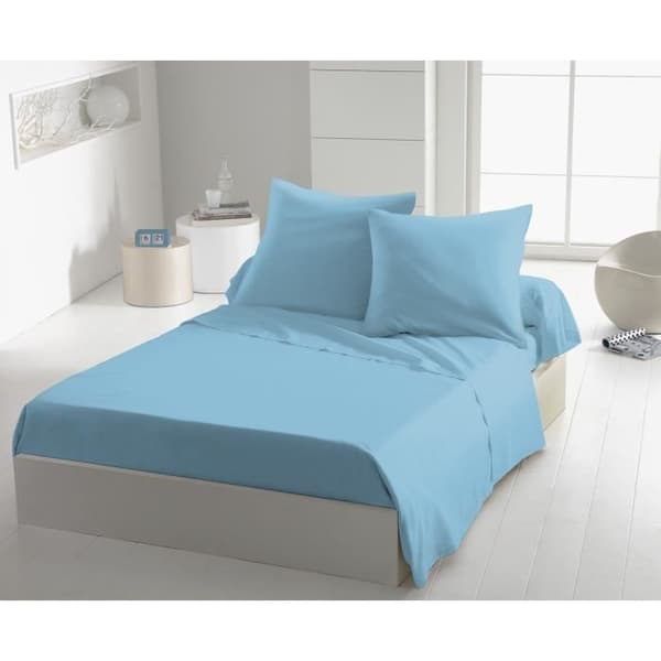 Laken - HOME LINGE PASSION - HP72102 - 82 g mikrofiber - 180 x 290 cm - himmelsblå