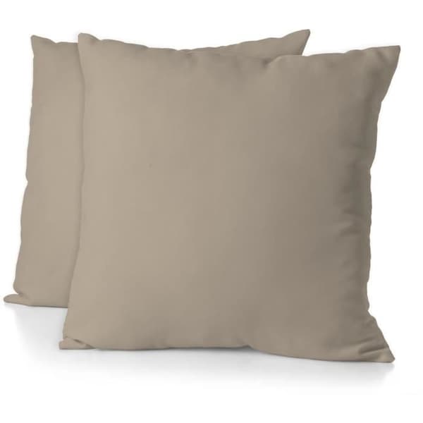 Set med 2 örngott - HOME LINGE PASSION - HP72092 - 82 g mikrofiber - 63 x 63 cm - Beige