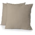 Miniatyrbild 1 av 3: Set med 2 örngott - HOME LINGE PASSION - HP72092 - 82 g mikrofiber - 63 x 63 cm - Beige