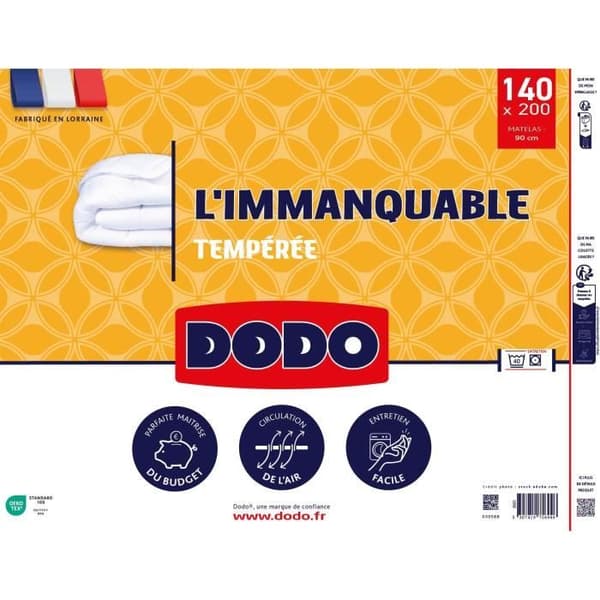 DODO Tempererat Täcke 250G/m² - DET OMISSBARTA - 140 x 200 cm - Vitt
