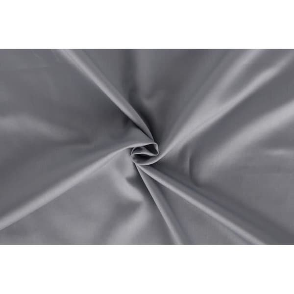 Bäddset - 1 påslakan 220 x 240 cm + 2 örngott 60 x 60 cm - 100% bomullssatin - Grå