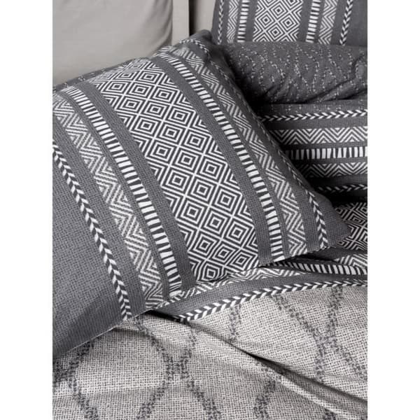 Bäddset - 1 påslakan 220 x 240 cm + 2 örngott 60 x 60 cm - 100% bomull - Mink