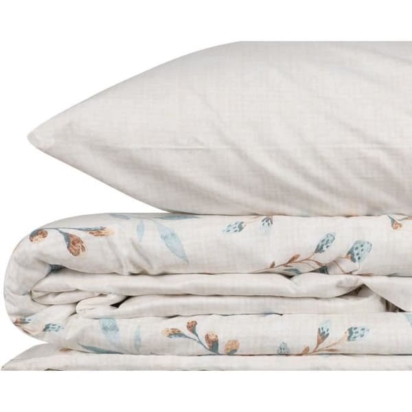 Bäddset - 1 påslakan 220 x 240 cm + 2 örngott 60 x 60 cm - 100% bomull - Mintgrön