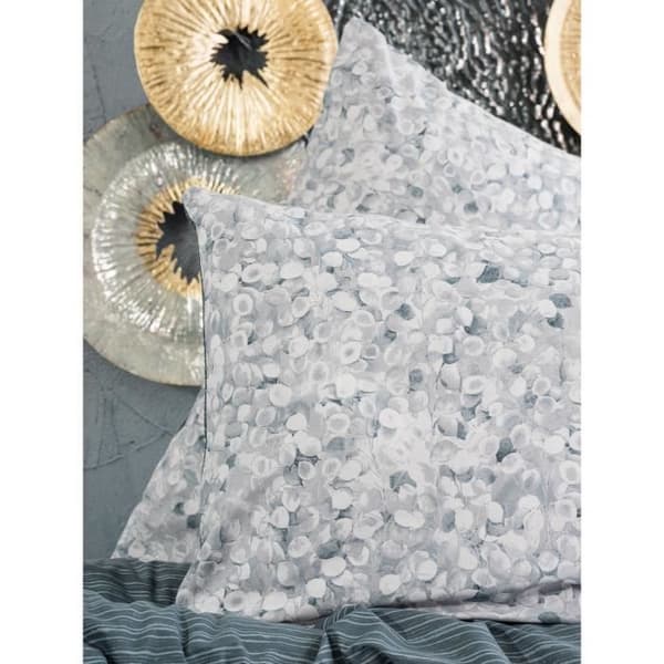 Bäddset - 1 påslakan 220 x 240 cm + 2 örngott 60 x 60 cm - 100% bomull - Antracit