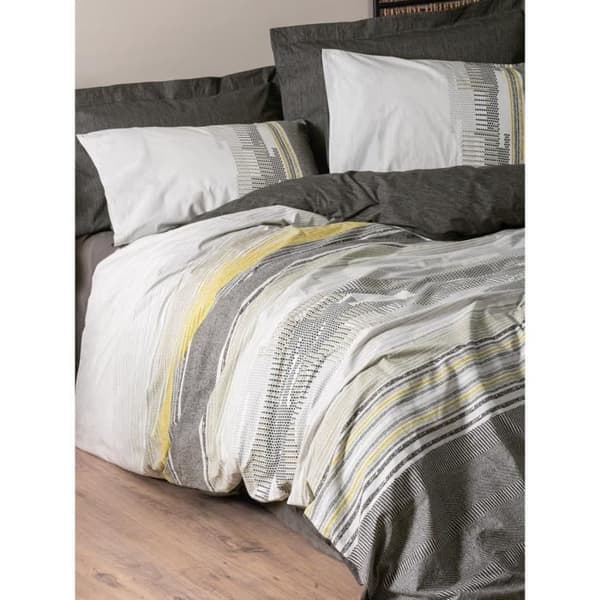 Bäddset - 1 påslakan 220 x 240 cm + 2 örngott 60 x 60 cm - 100% bomull - Mink
