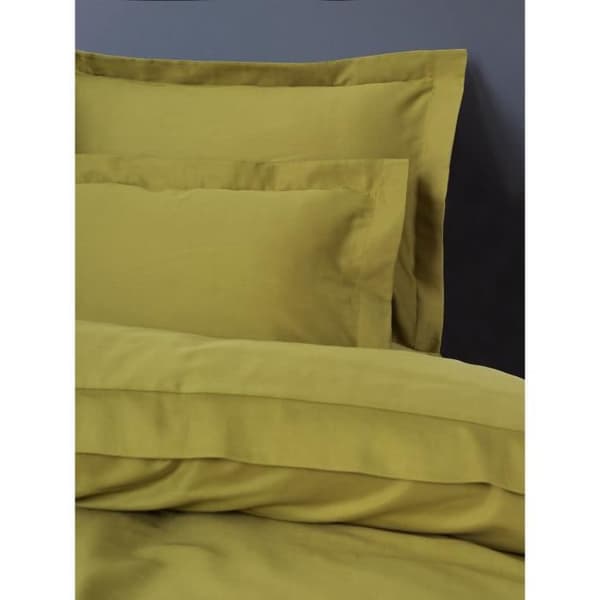 Bäddset - 1 påslakan 220 x 240 cm + 2 örngott 60 x 60 cm - 100% bomullssatin - Grön