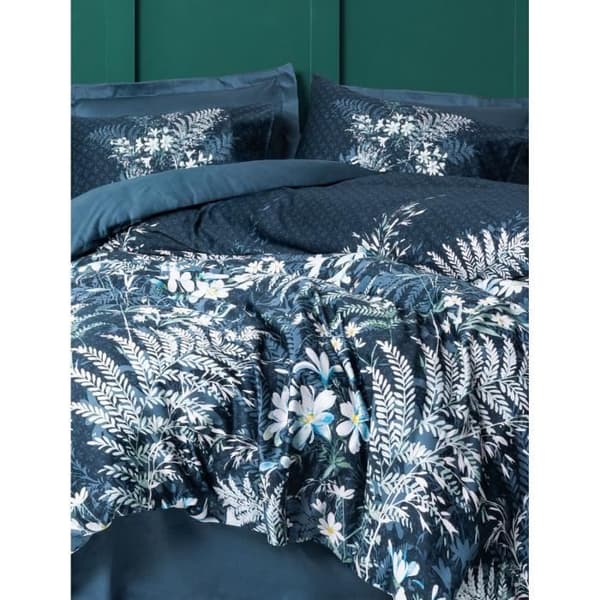 Bäddset - 1 påslakan 220 x 240 cm + 2 örngott 60 x 60 cm - 100% bomullssatin - Grön