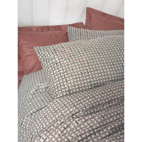 Bäddset - 1 påslakan 220 x 240 cm + 2 örngott 60 x 60 cm - 100% bomull - Röd