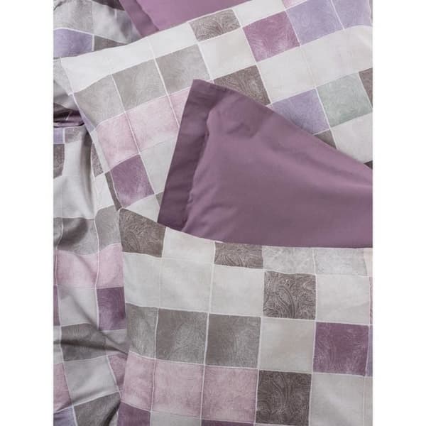 Bäddset - 1 påslakan 220 x 240 cm + 2 örngott 60 x 60 cm - 100% bomull - Rosa