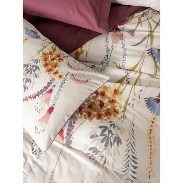 Bäddset - 1 påslakan 220 x 240 cm + 2 örngott 60 x 60 cm - 100% bomull - Röd