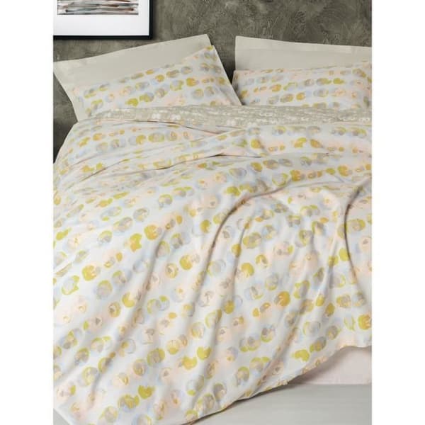 Bäddset - 1 påslakan 220 x 240 cm + 2 örngott 60 x 60 cm - 100% bomull - Beige