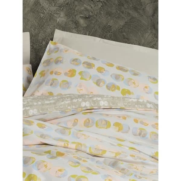 Bäddset - 1 påslakan 220 x 240 cm + 2 örngott 60 x 60 cm - 100% bomull - Beige