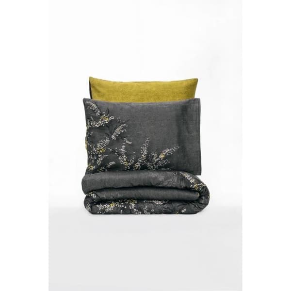 Bäddset - 1 påslakan 220 x 240 cm + 2 örngott 60 x 60 cm - 100% bomullssatin - Antracit