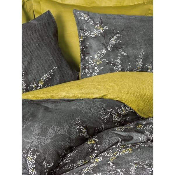 Bäddset - 1 påslakan 220 x 240 cm + 2 örngott 60 x 60 cm - 100% bomullssatin - Antracit