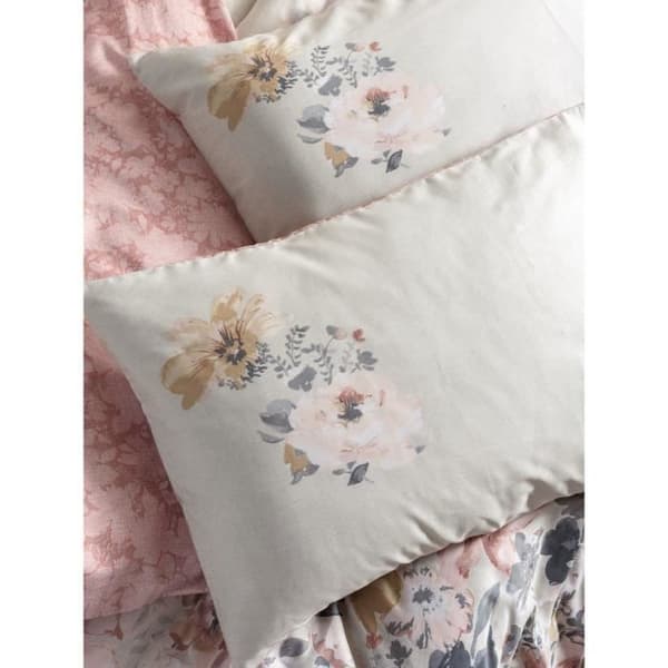 Bäddset - 1 påslakan 220 x 240 cm + 2 örngott 60 x 60 cm - 100% bomullssatin - Puderfärgad