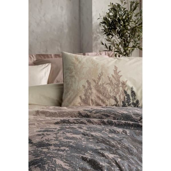 Bäddset - 1 påslakan 220 x 240 cm + 2 örngott 60 x 60 cm - 100% bomull - Beige