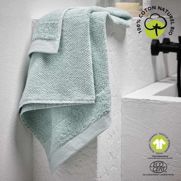 Badhandduk - IDAG - 70 x 130 cm - Bomull - Organisk Celadon