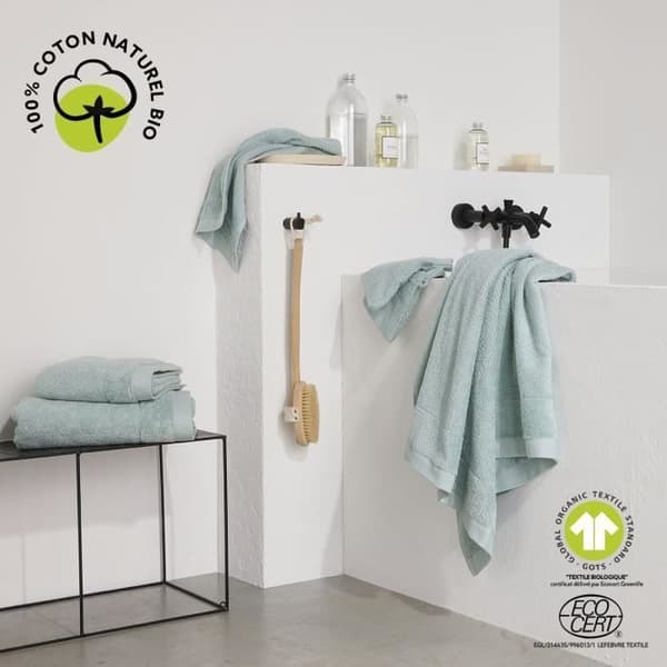 Maxi badhandduk - TODAY - 90 x 150 cm - Bomull - Organisk Celadon