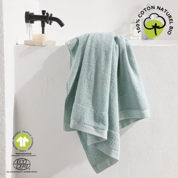 Maxi badhandduk - TODAY - 90 x 150 cm - Bomull - Organisk Celadon