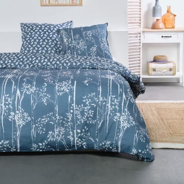 Bäddset - TODAY - Sunshine - 12.15 blommigt tryck - 2 personer - 220 x 240 cm - 100% bomull 57 trådar