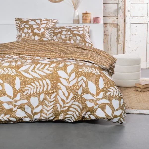 Bäddset - TODAY - Sunshine - 12.14 blommigt tryck - 2 personer - 220 x 240 cm - 100% bomull 57 trådar