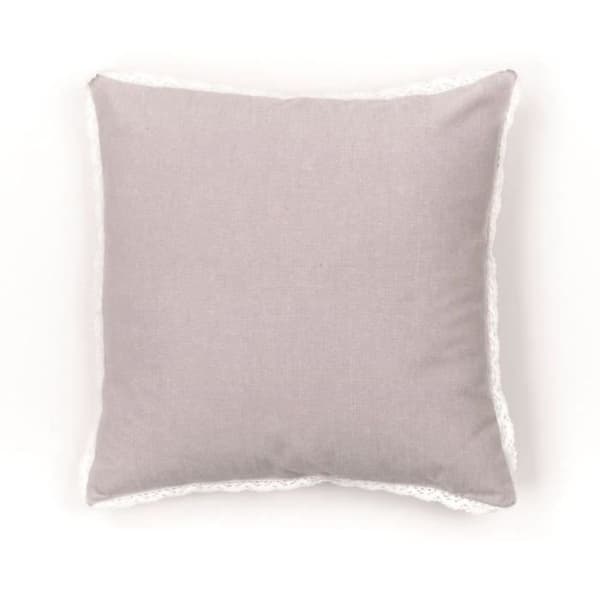 Kudde - IDAG - CHARME - Chambray x Dentelle Berenice - 40 x 40 cm