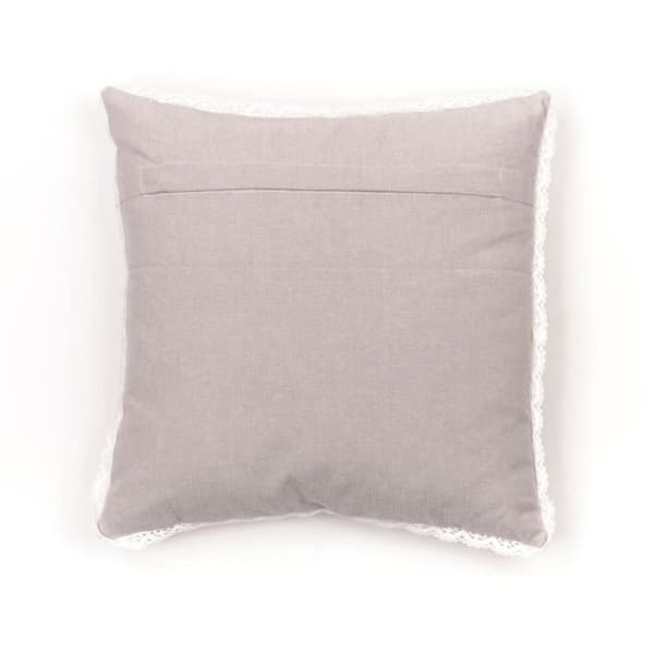 Kudde - IDAG - CHARME - Chambray x Dentelle Berenice - 40 x 40 cm