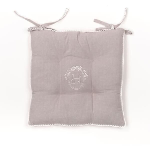Quiltad sits - TODAY - CHARME - Chambray x Petite Broderie Berenice - 40 x 40 cm