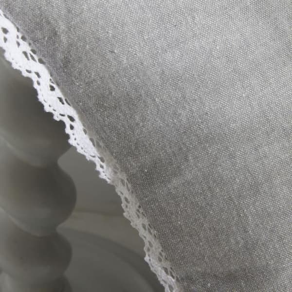 Kudde - IDAG - CHARME - Chambray x Dentelle Capucine - 40 x 40 cm