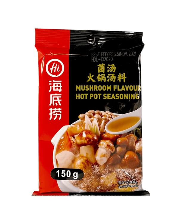 Hotpot Krydda Svampsmak 150g Haidilao Kina