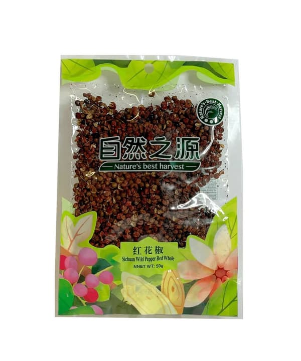 Sichuan Wild Peppar Röda Hel 50g NBH