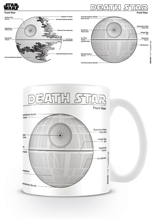 Star Wars - Death Star Sketch - Mugg