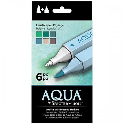 Aqua by Spectrum Noir - Landscape 6 st