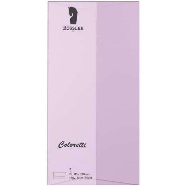 Kuvert Rössler Rosa (5 pcs) (Renoverade A+)