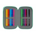 Miniatyrbilde 4 av 4: Dobbelt pennal BlackFit8 M854 Turkis 12.5 x 19.5 x 4 cm (28 Deler)