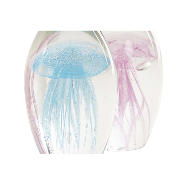 Papirvægt DKD Home Decor Krystal Blå Pink (2 pcs)