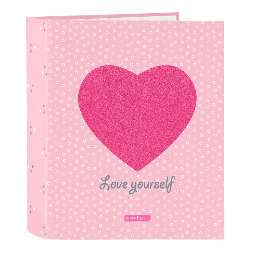 Ringpärm Safta Love Yourself Rosa A4 (27 x 33 x 6 cm)