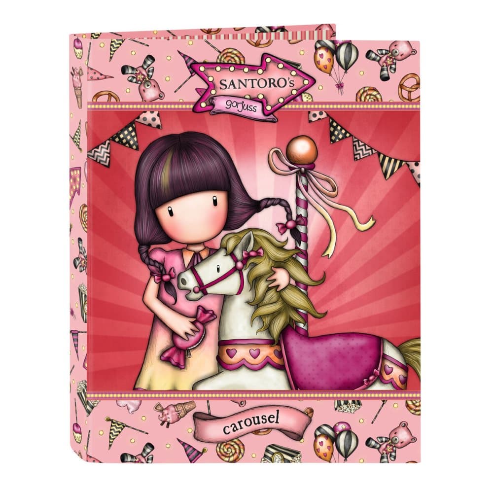 Ringpärm Gorjuss Carousel Lax A4 (26.5 x 33 x 4 cm)